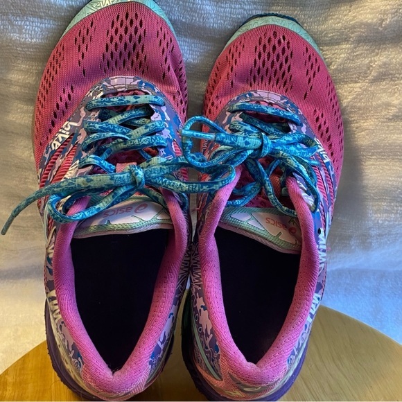 ASICS Shoes Women’s‎ Size 7 Lace Up Sneakers Mixed Colors - Picture 9 of 10